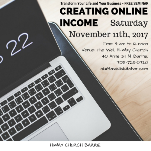 Creating Online Income FREE Seminar at HIWAY CHURCH