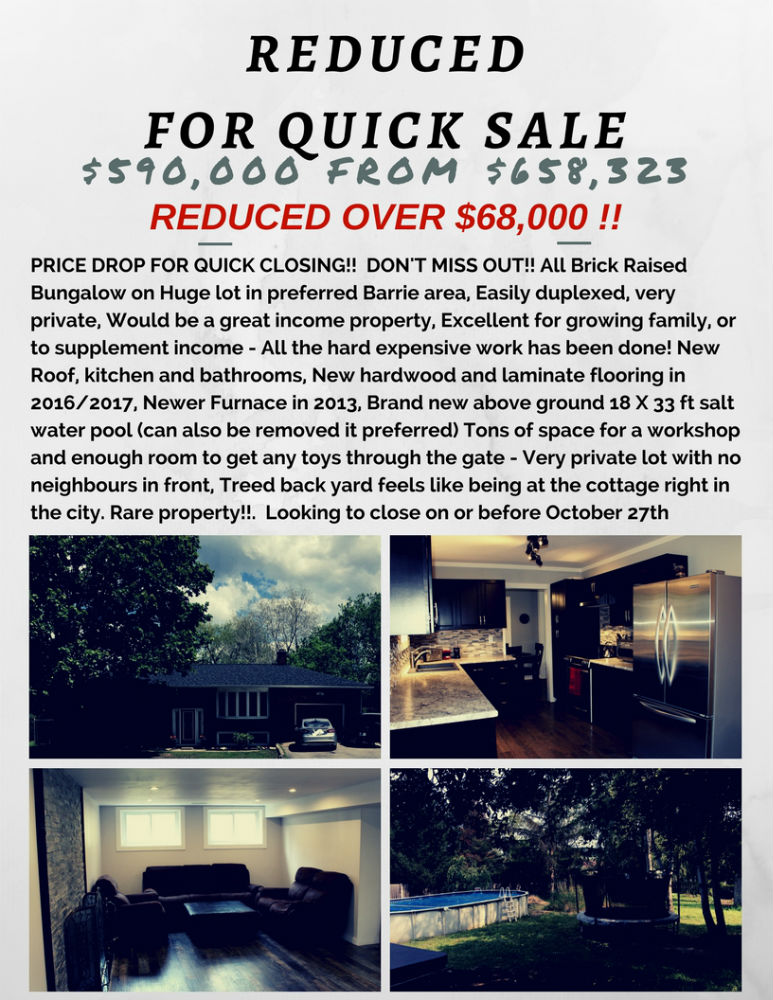 reducedfor quick sale287 HURONIA