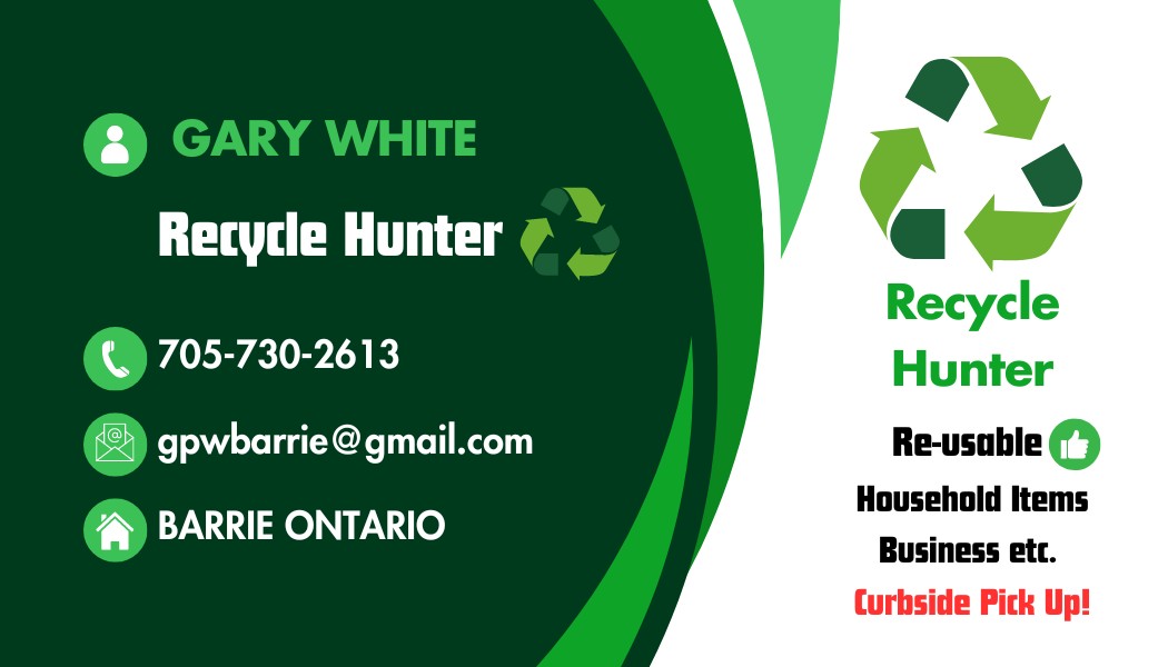 RECYCLE HUNTER BUSINESS CARDS